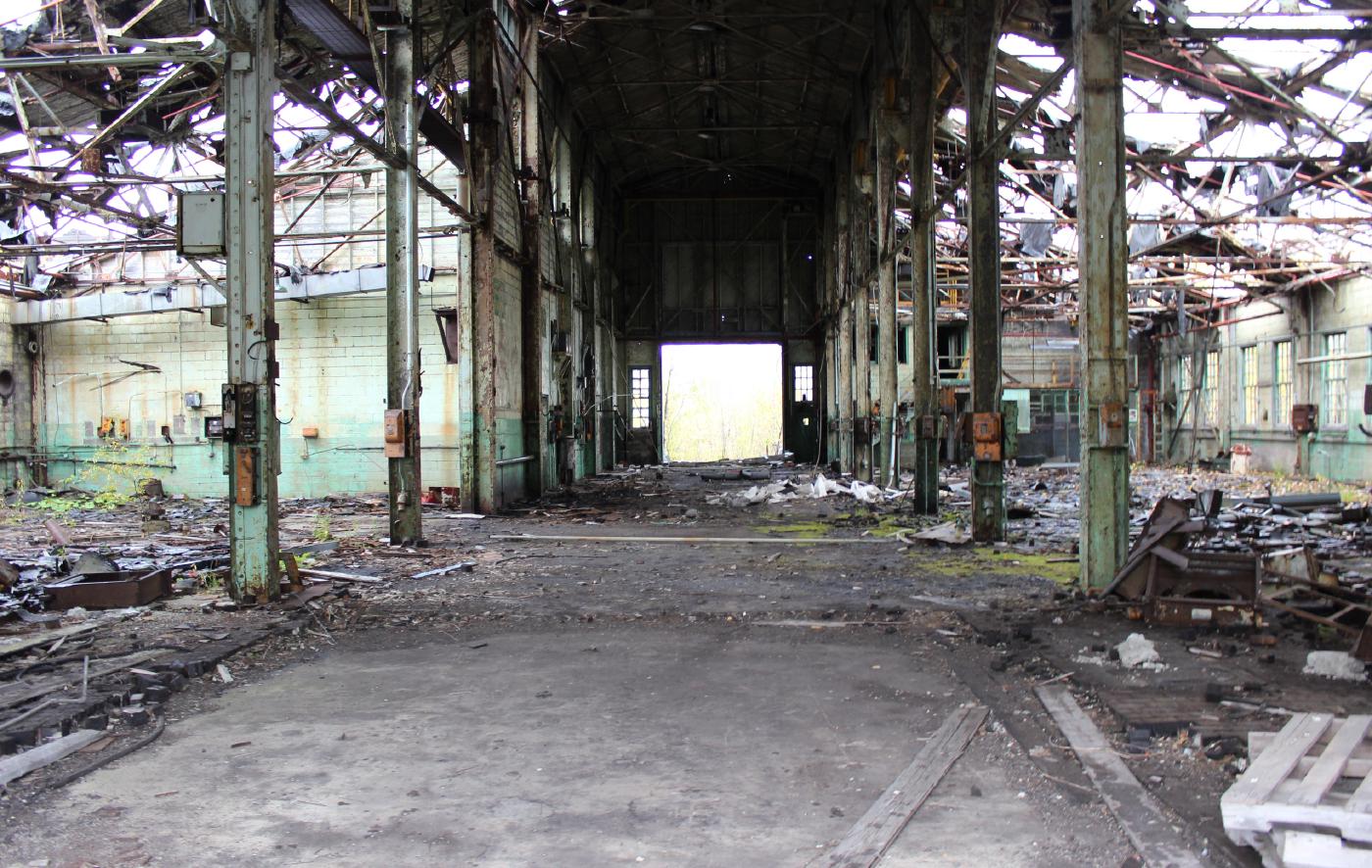 Judging from the abundance of 440 volt hookups in the building, this likely was some sort of machine shop.