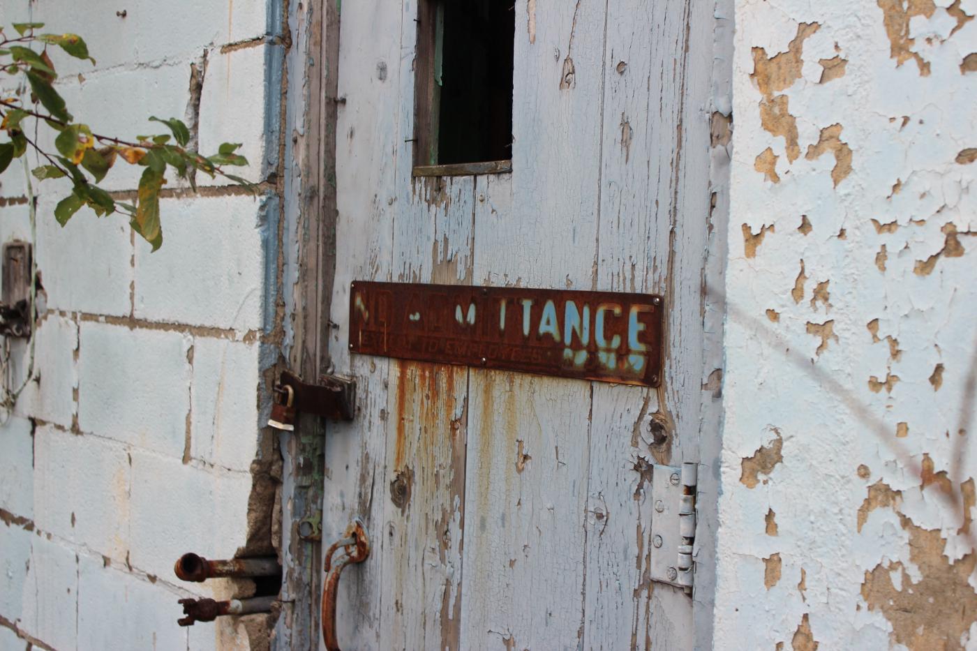 Back door to the machine shop.