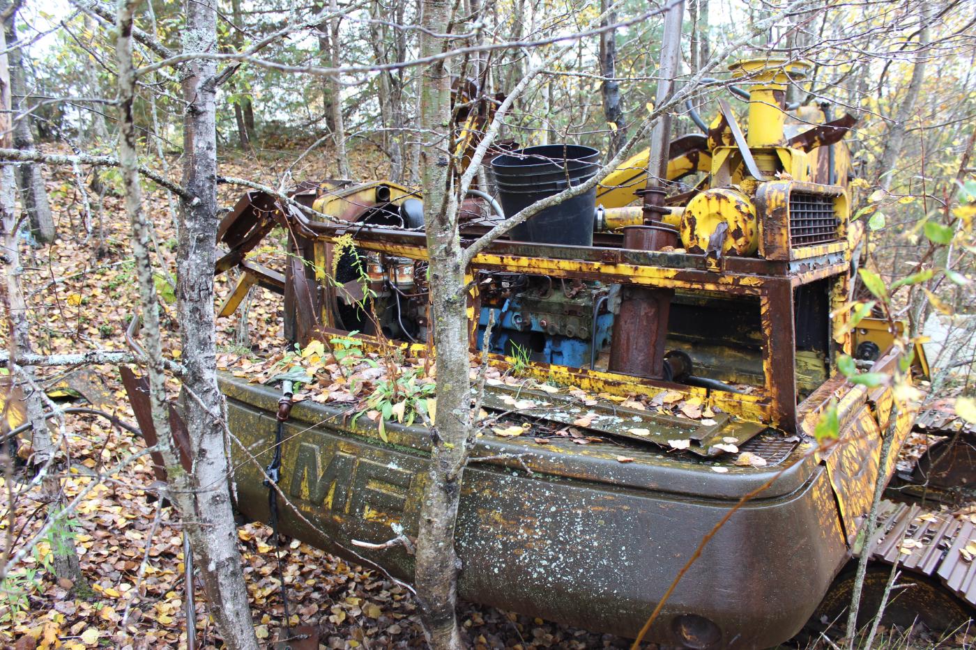 Abandoned Excavator&rsquo;s Engine