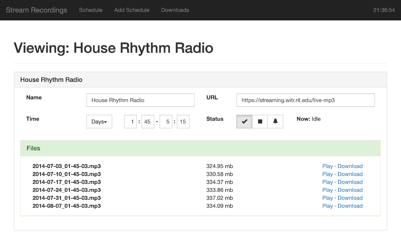 internet radio DVR